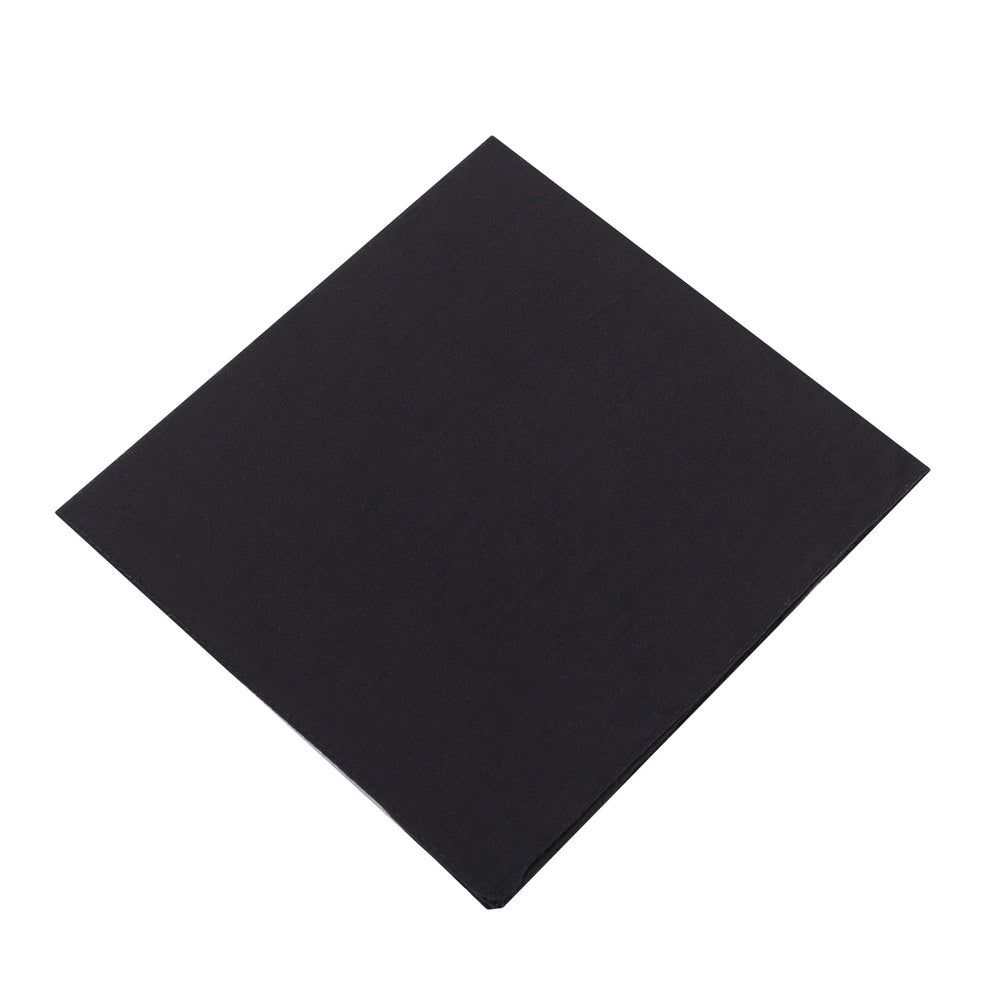 Bandana Halstuch Einfarbig Schwarz Uni 55 cm x 55 cm