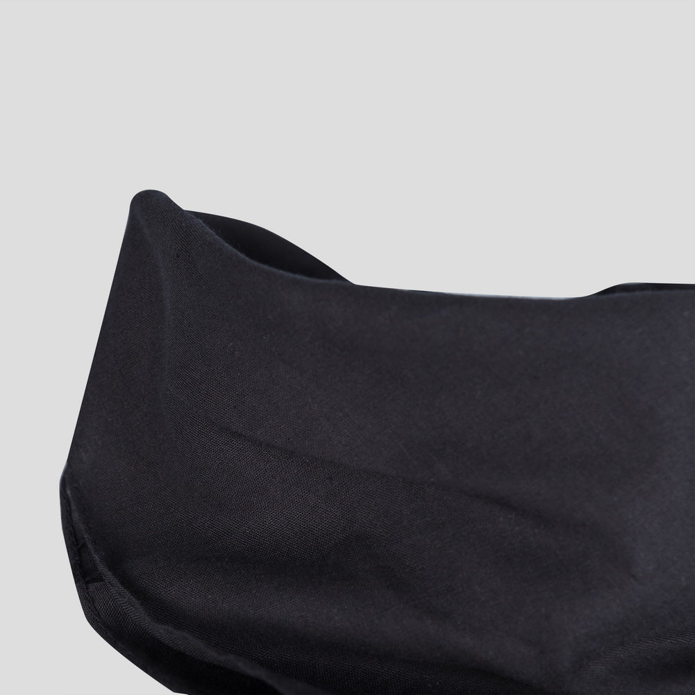 Bandana Halstuch Einfarbig Schwarz Uni 55 cm x 55 cm