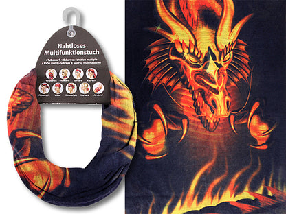 Flammen Drache Multifunktionsschal