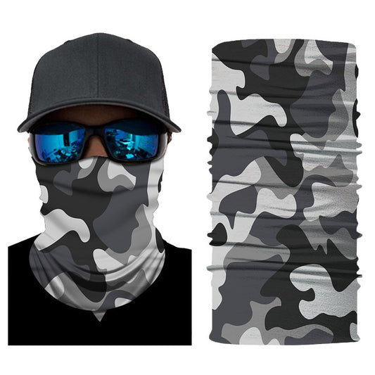 Kustom Republik Multifunktionstuch Camo Grau