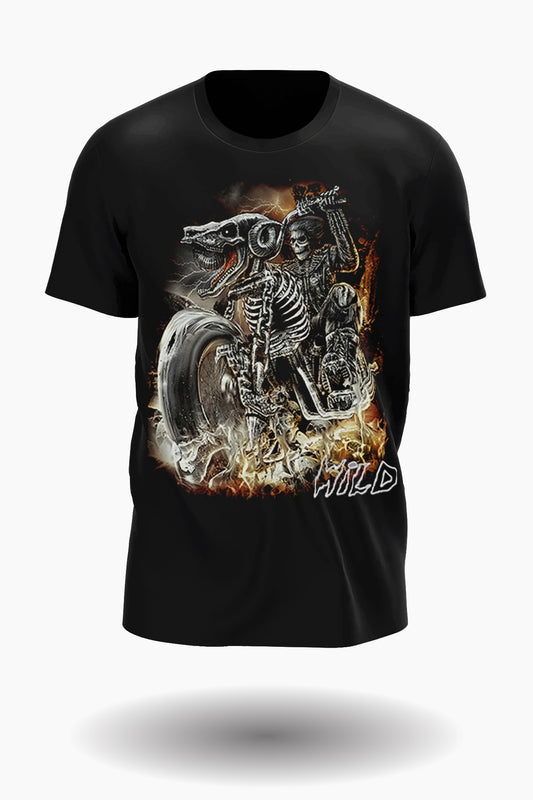 Wild Clothing Death Skull Biker T-Shirt