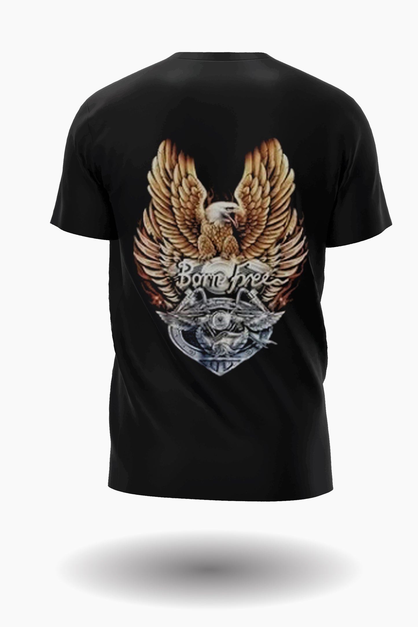 Wild Clothing Native American Adler, Wolf & Motorrad T-Shirt