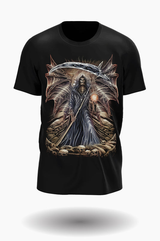 Wild Clothing Totenkopf Seelenfänger und Drachen T-Shirt