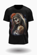 Wild Clothing Dunkle Prinzessin mit Tattoo-Style T-Shirt