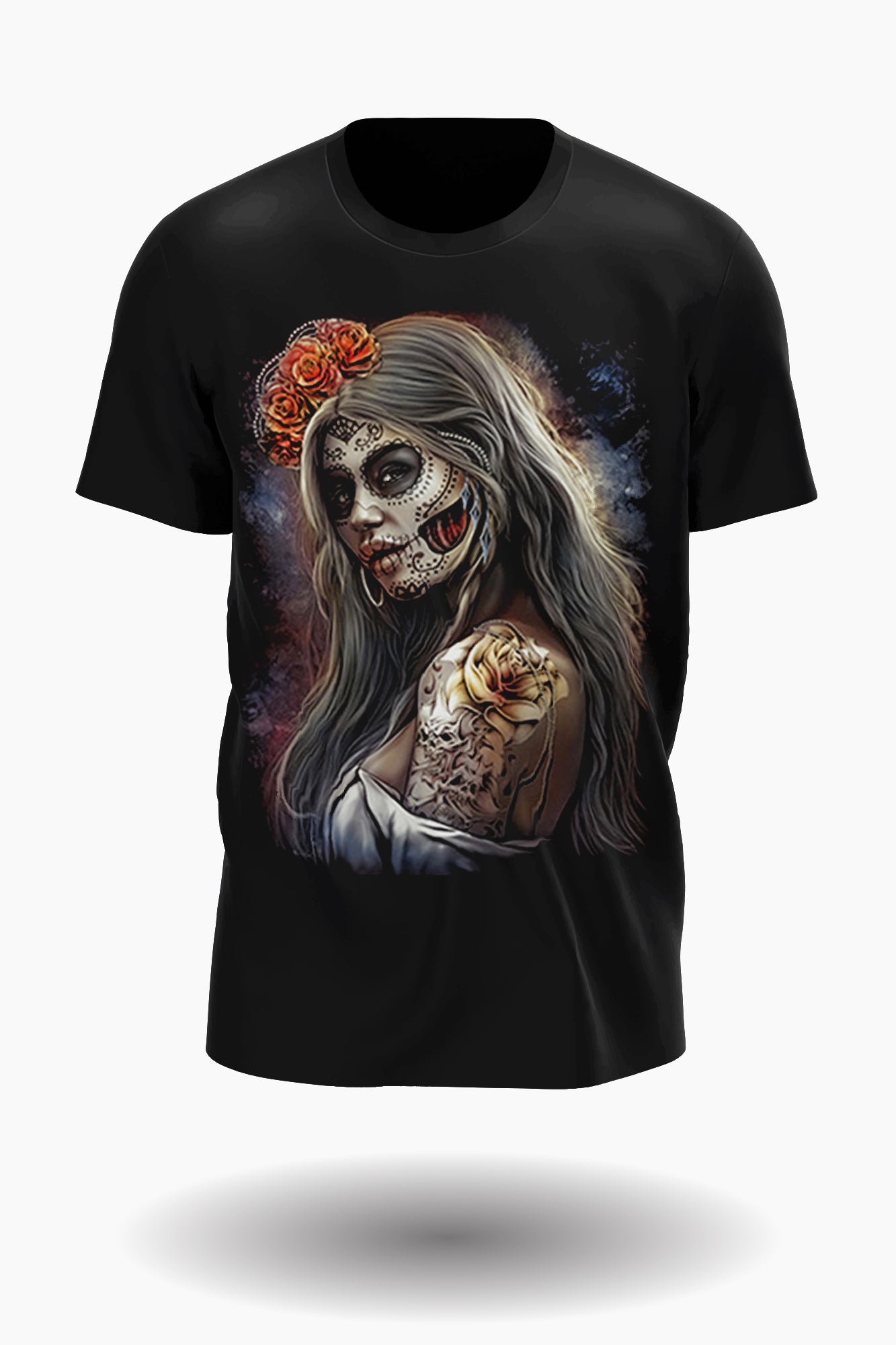 Wild Clothing Dunkle Prinzessin mit Tattoo-Style T-Shirt