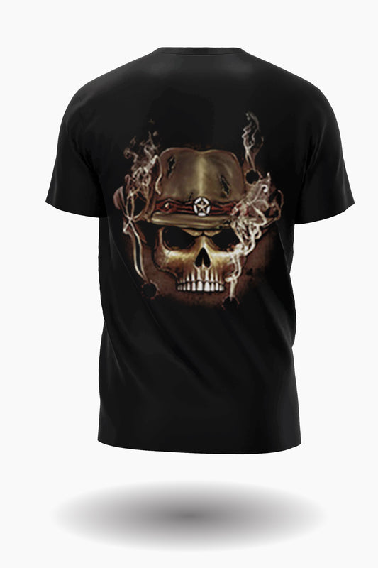 Wild Clothing Biker Girl mit Reaper sheriff T-Shirt