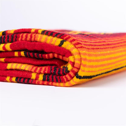 Feuer Rote Orignal Gestreifte Sarape Decke