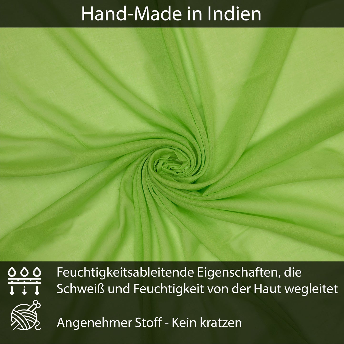 Baumwolltuch Limetten Grün