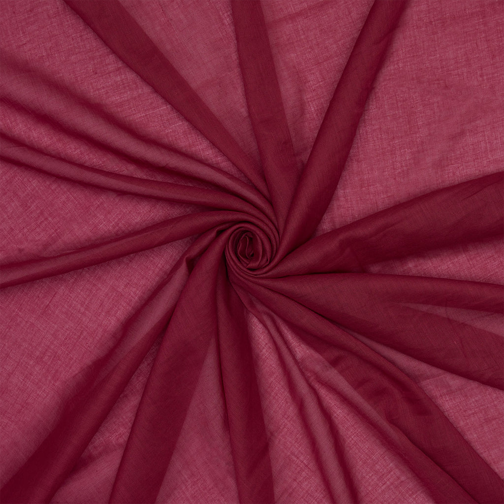 Baumwolltuch Bordeaux Rot Uni
