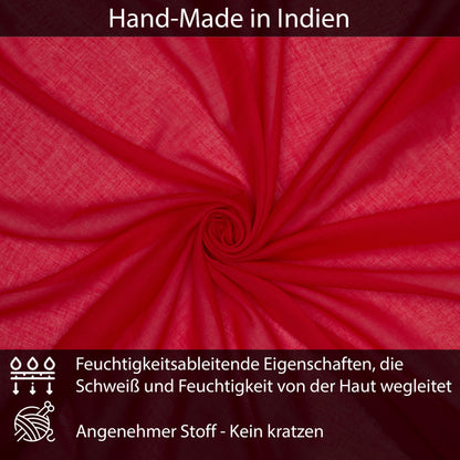 Baumwolltuch Rot Uni