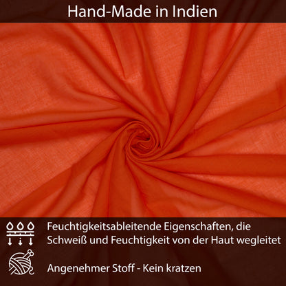 Baumwolltuch Orange Uni