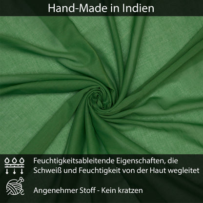 Baumwolltuch Grün Uni
