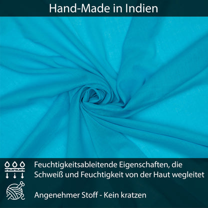 Baumwolltuch Türkis Uni