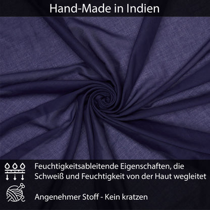 Baumwolltuch Dunkelblau Uni