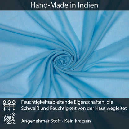 Baumwolltuch Hellblau Uni