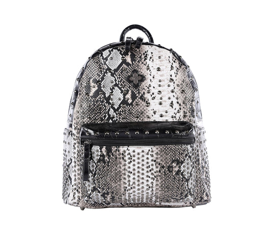 JTXS Schlangen Rucksack mit Nieten