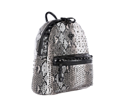 JTXS Schlangen Rucksack mit Nieten