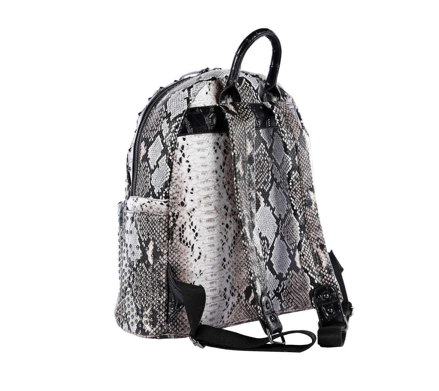 JTXS Schlangen Rucksack mit Nieten