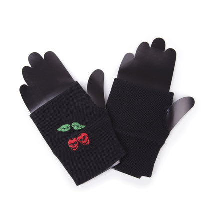 Fingerlose Handschuhe Death Kirschen Design