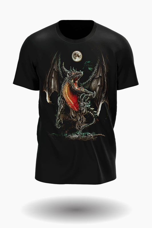 Wild Clothing Drachen in der Vollmondnacht T-Shirt