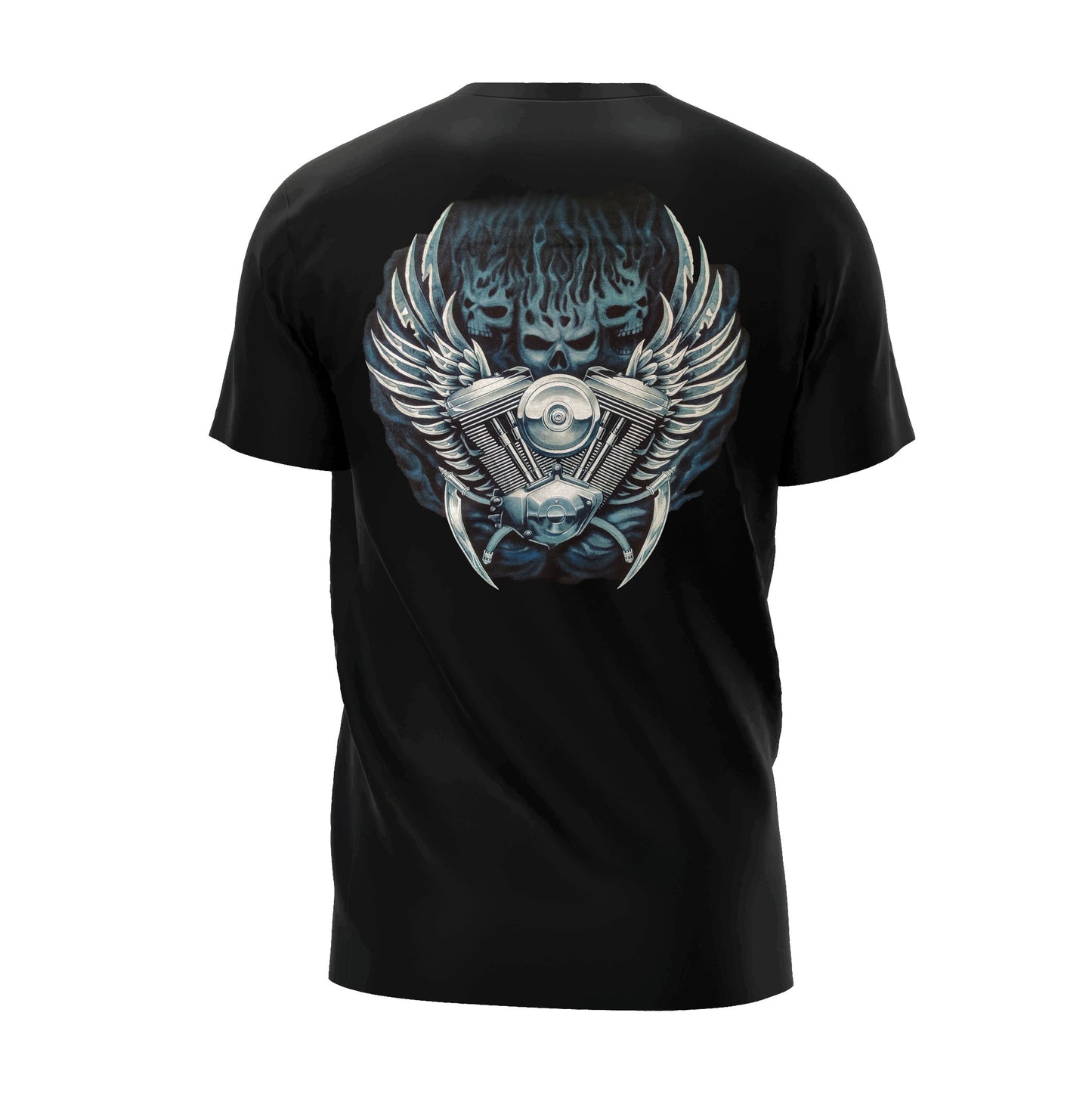 Biker Totenkopf Motorrad