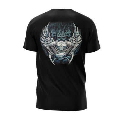 Biker Totenkopf Motorrad