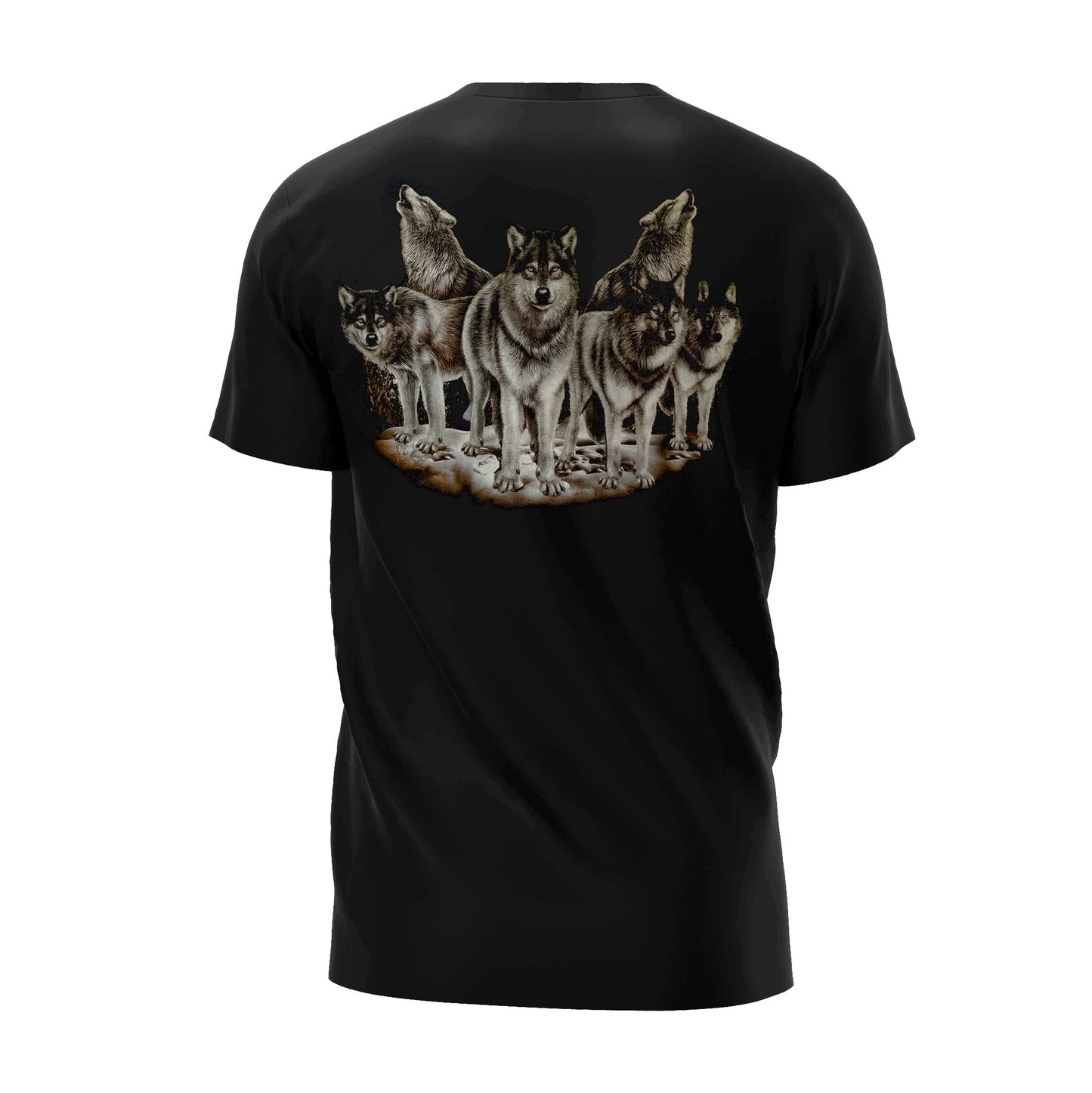 Zweit Wölfe bei Nacht