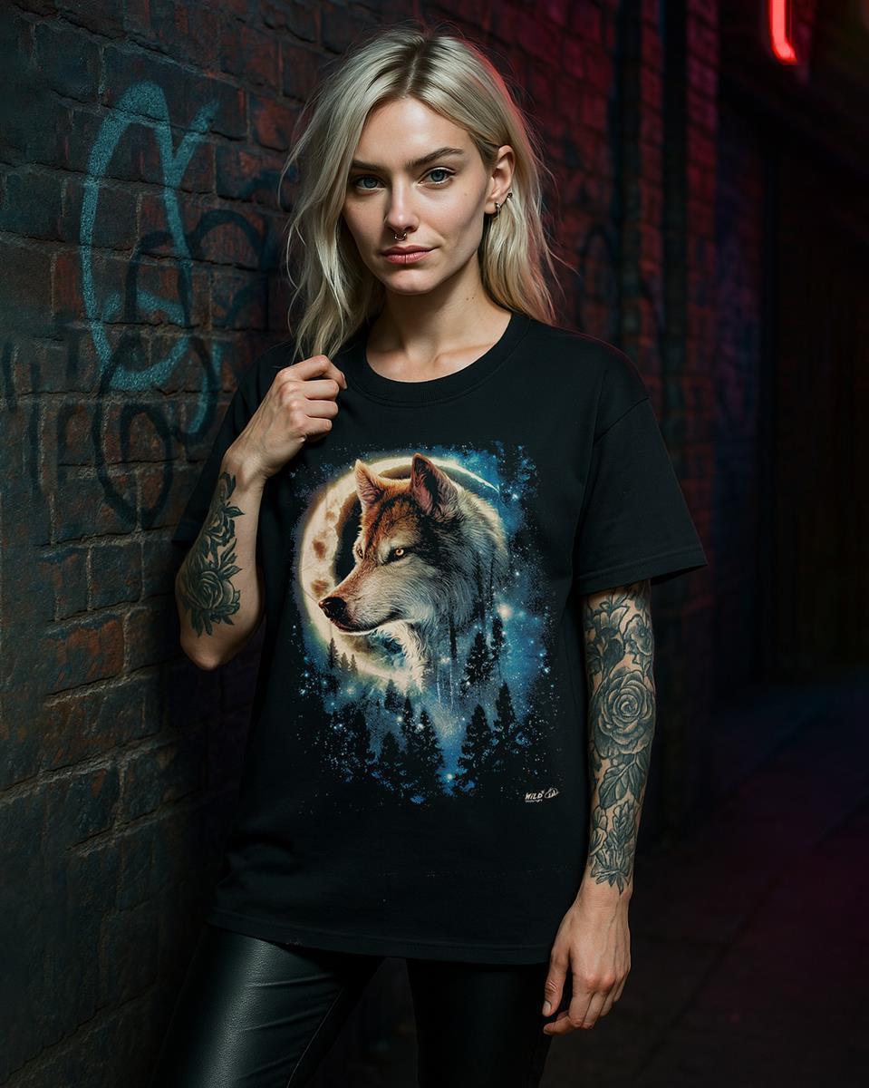 Wolf bei Nacht