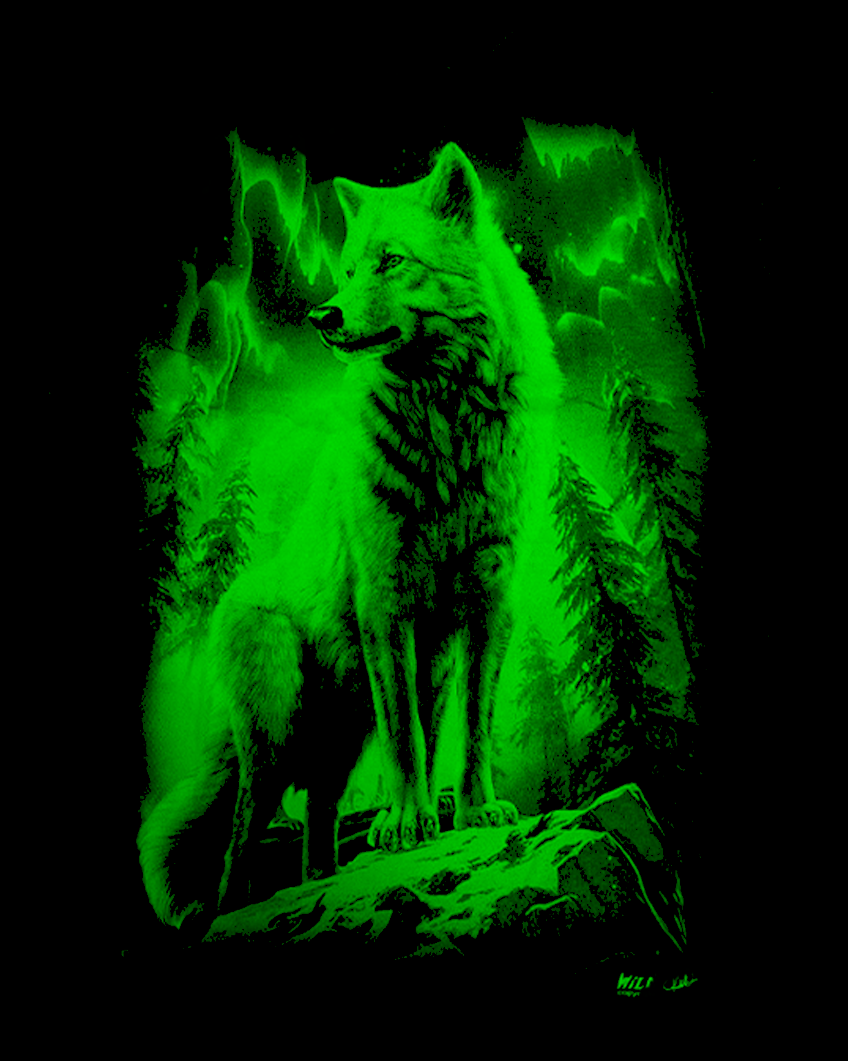Weißer Wolf Forest