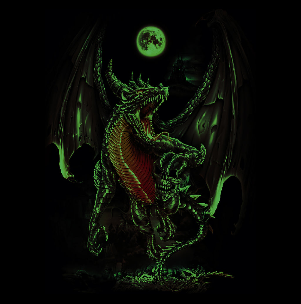 Wild Clothing Drachen in der Vollmondnacht T-Shirt
