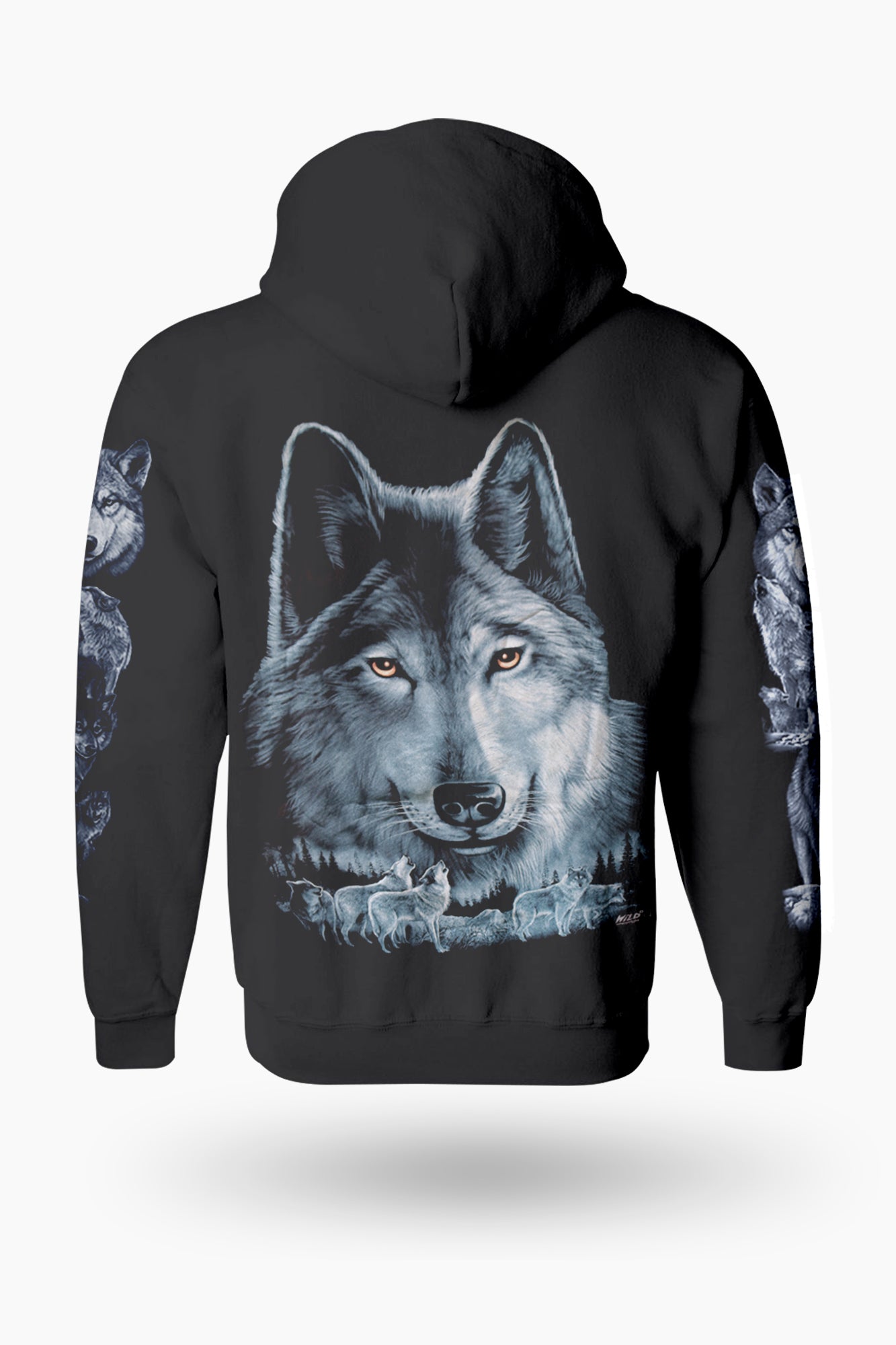Wild Clothing Grauer Wolf Hoodie
