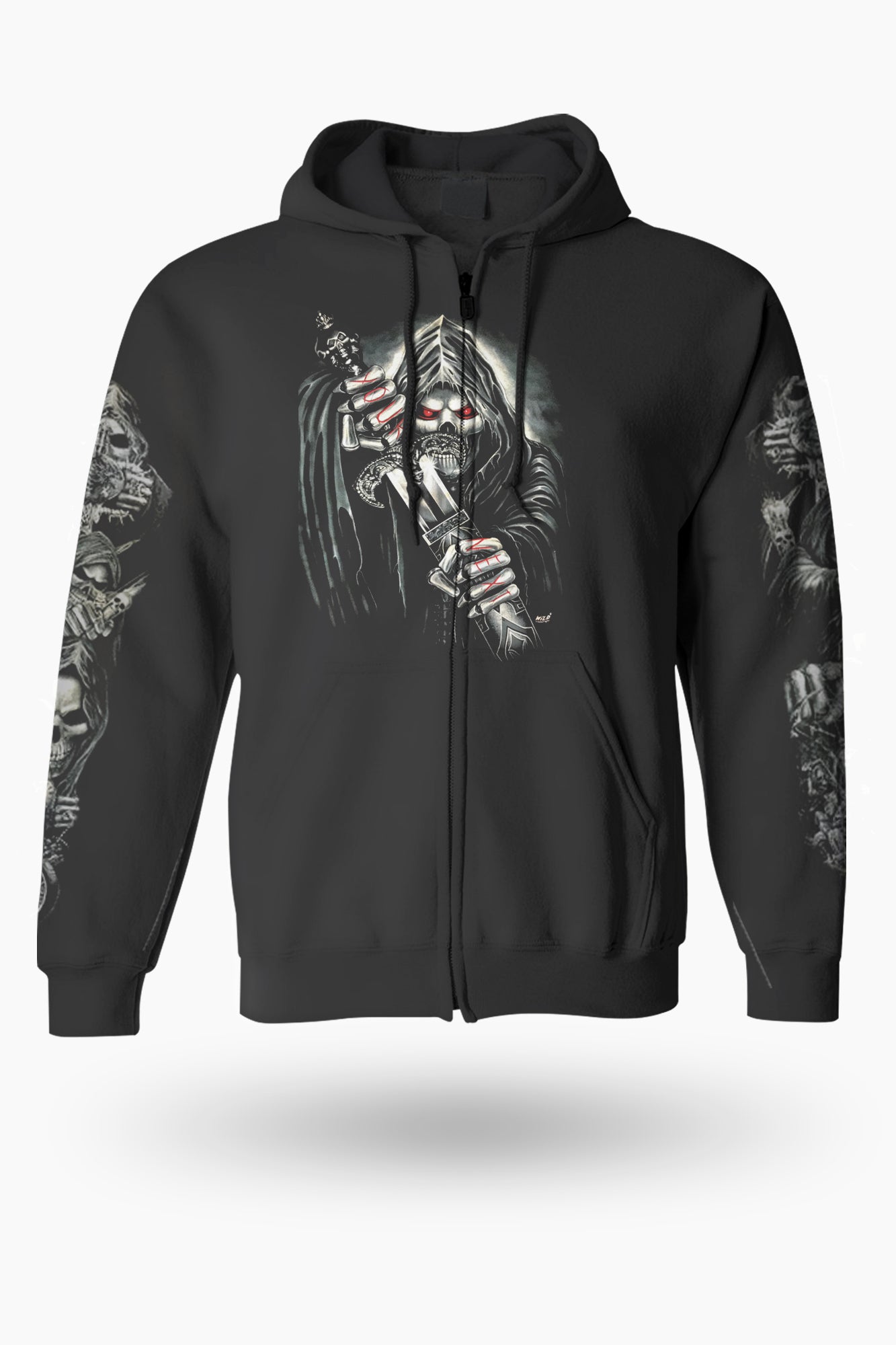 Wild Clothing Kriegermit Waffe Sweater Hoodie