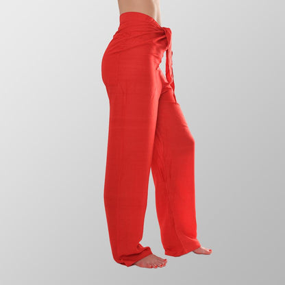 Rote Premium Unisex Yoga Baumwoll Hosen