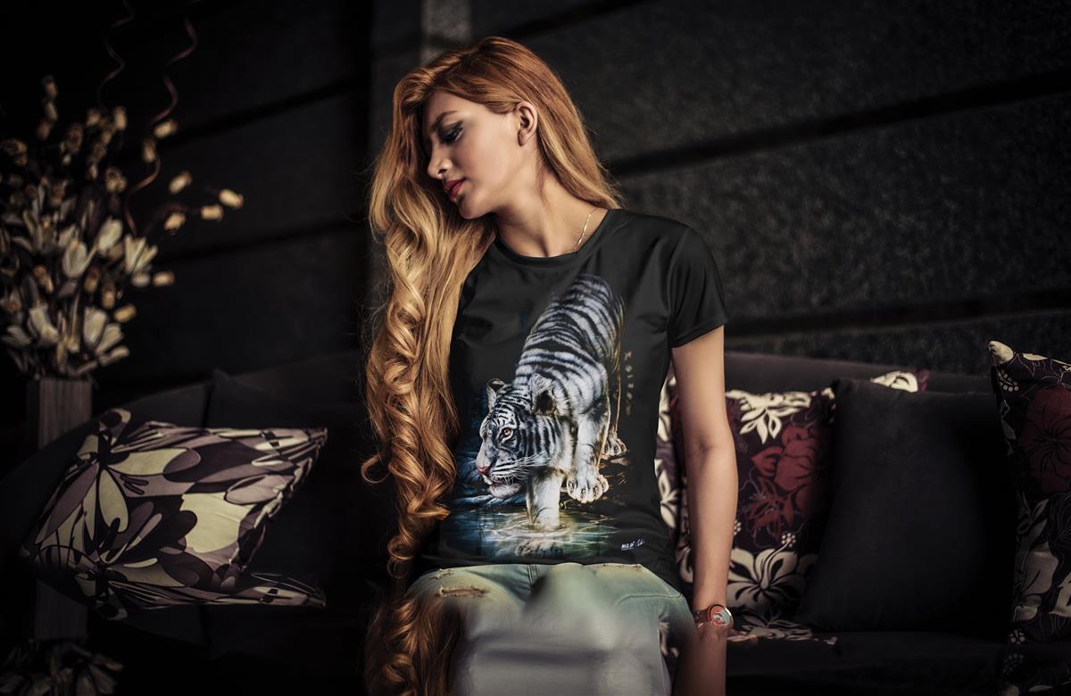 Wild Clothing Weißer Tiger T-Shirt