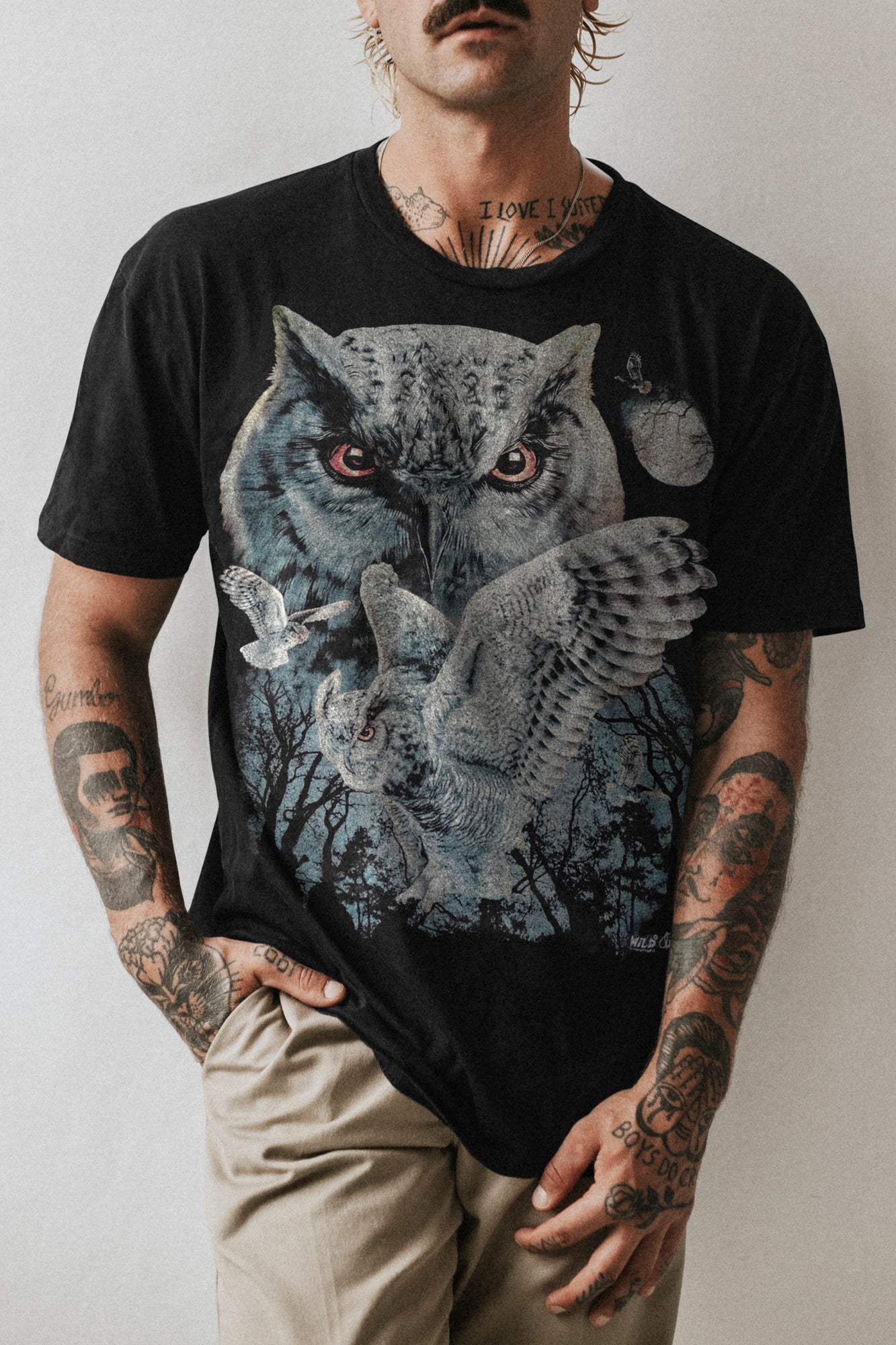 Wild Clothing Schnee Eulen T-Shirt