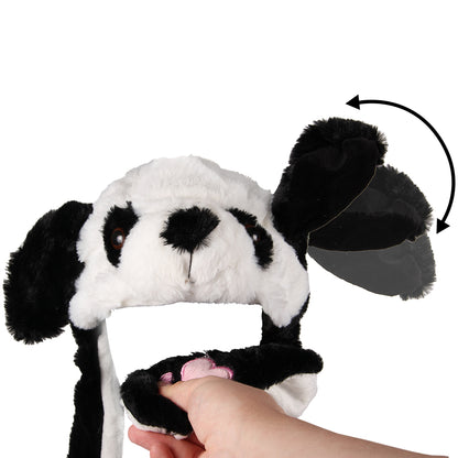 Panda Wackelohrmütze mit LED´s