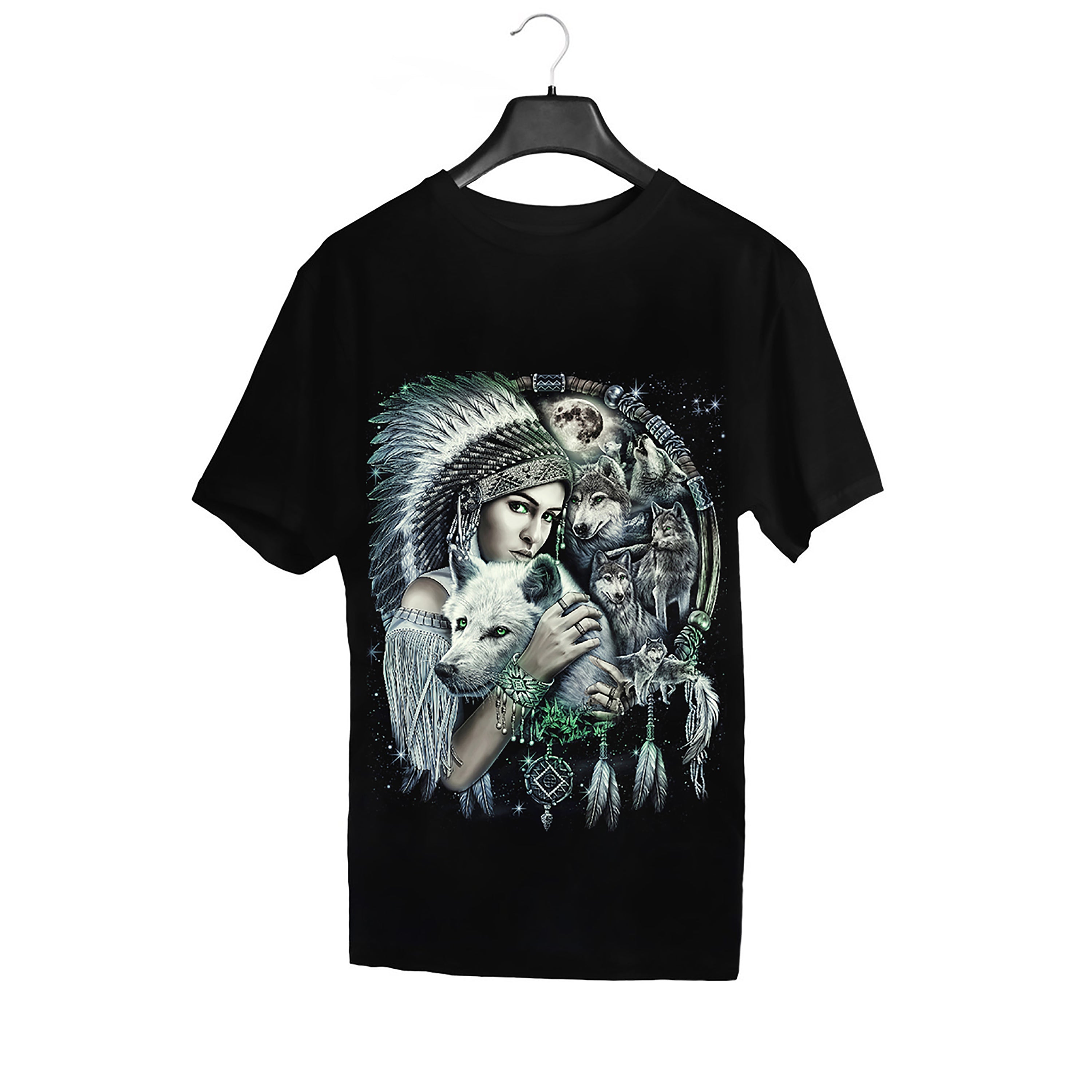 Wild Clothing Wolf und Traumfänger T-Shirt