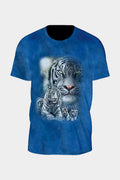Wild Clothing Blau Tiger familie T-Shirt