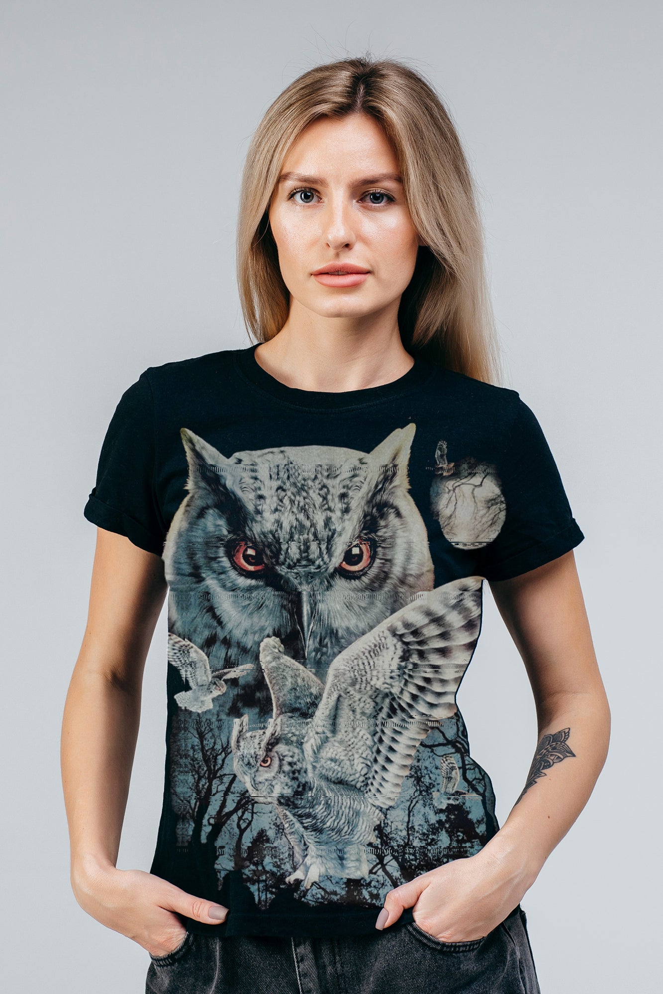 Wild Clothing Schnee Eulen T-Shirt