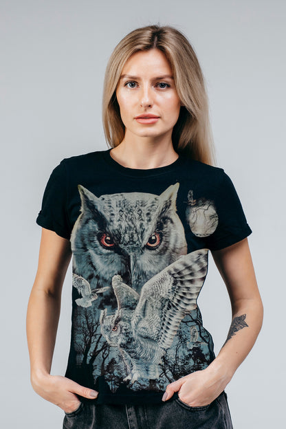 Wild Clothing Schnee Eulen T-Shirt