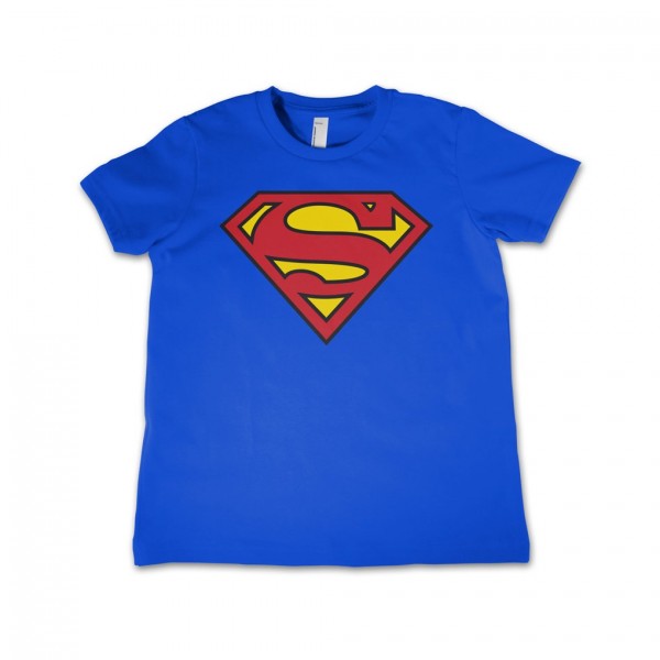 Lizensiertes Superman Kinder T-Shirt mit Logo Aufdruck