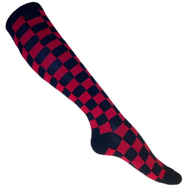 Schwarz Rote Schachbrett Socken