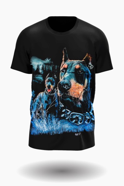 Wild Dobermann T-Shirt Glow in the Dark