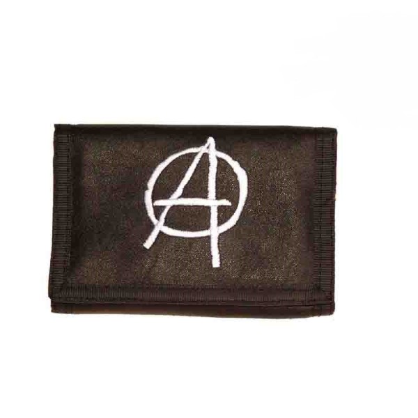 Geldbörse mit Anarchy Stickerei inklusive Kette