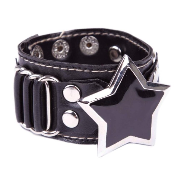 Black Star Schnallen Armband