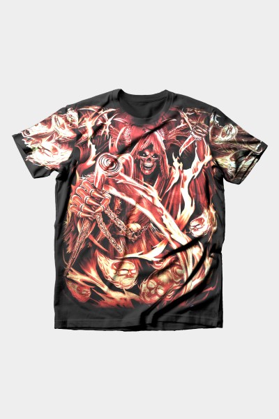 Reaper in Rage Vollausdruck T-Shirt