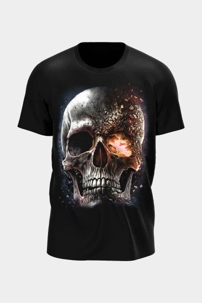 Erschossener Totenkopf T-Shirt