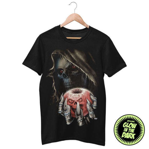 Schwarz Reaper mit Todesapfel T-Shirt