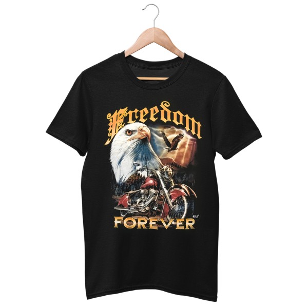 Wild Freedom Forever Biker T-Shirt