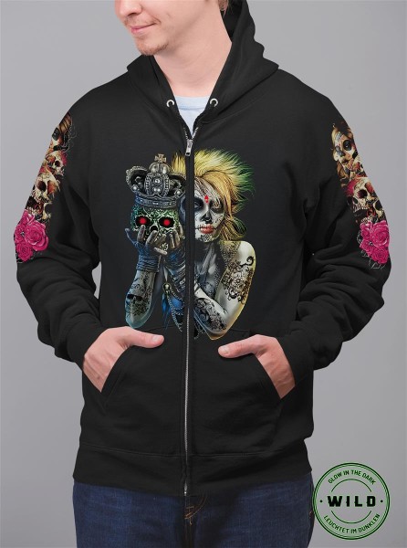 Tattoo Princess Sweatjacke Zipper Kapuze Hoodie